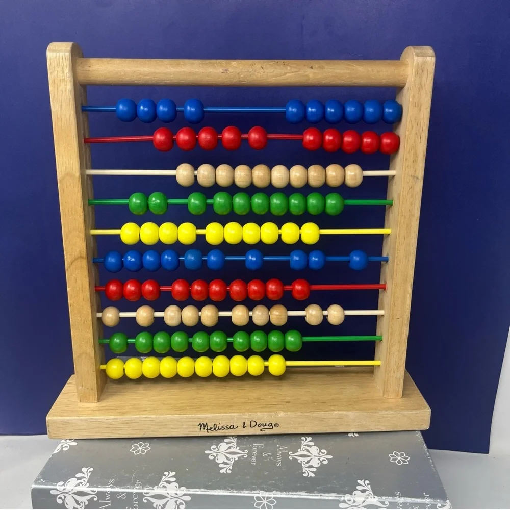 Melissa & Doug Colorful Wooden Abacus